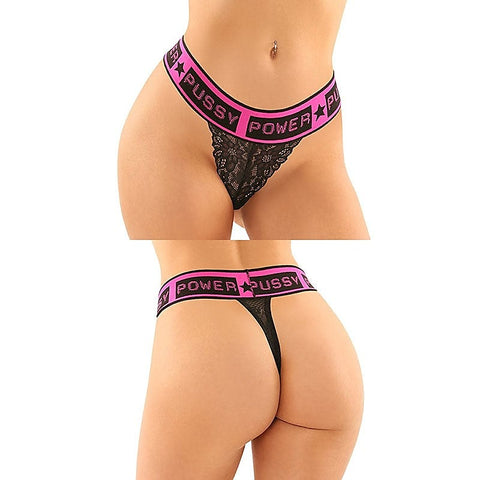 Pussy Power Brief & Thong by Fantasy Lingerie - Bras and Bra Sets