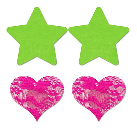 Glow Fashion Pasties Set by Fantasy Lingerie - Breast and Nipple Toys
