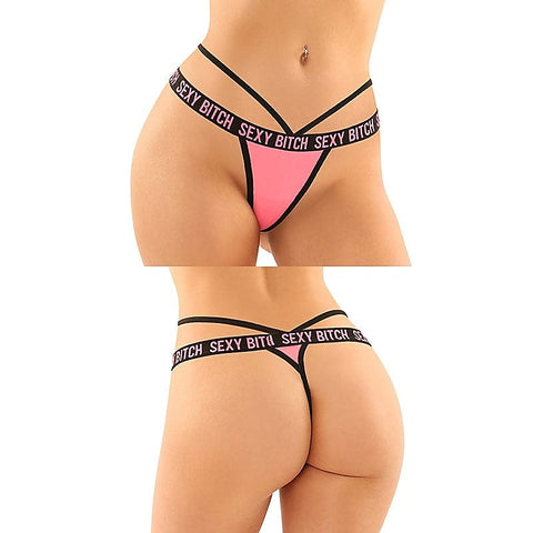 Sexy Bitch Brief & Thong by Fantasy Lingerie - G-Strings, Panties and Shorts