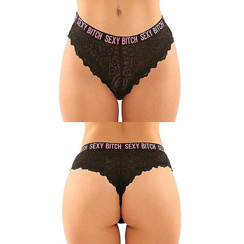 Sexy Bitch Brief & Thong by Fantasy Lingerie - G-Strings, Panties and Shorts