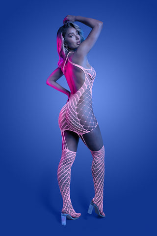 Fantasy Lingerie GLOW Metamorphic Sexy Bodystocking OS - Body Stockings