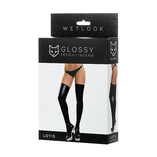 Glossy Lotis Wetlook Stockings by ToyFa - Her Fetish