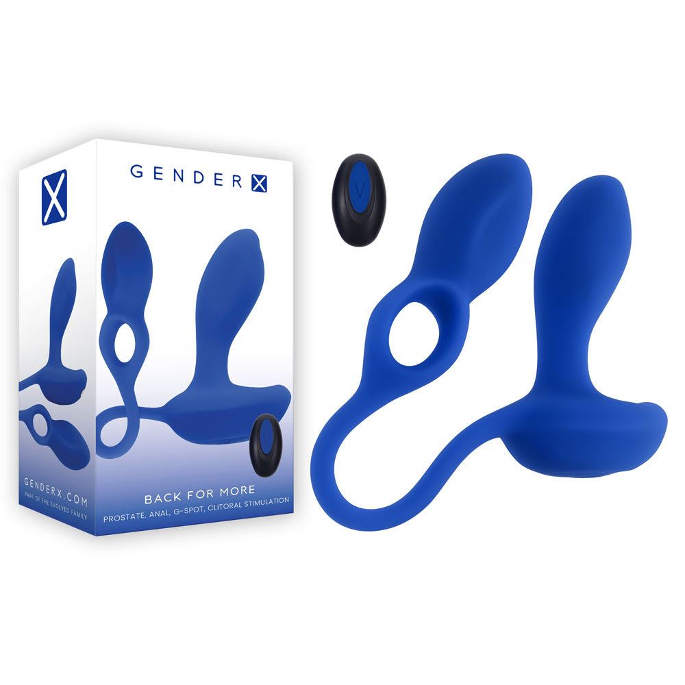 Gender X BACK FOR MORE Multi Use Unisex Dual Stimulator - G-Spot Vibrators