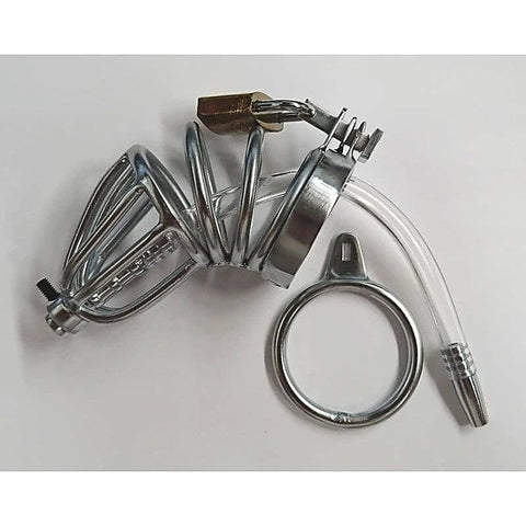 Chastity Device For Male & Urethral Tube by BDStyle - Male Chastity