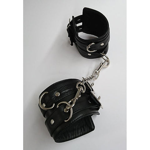 Premium Leather Ankle Cuffs by Hell's Couture - Cuffs and Restraints