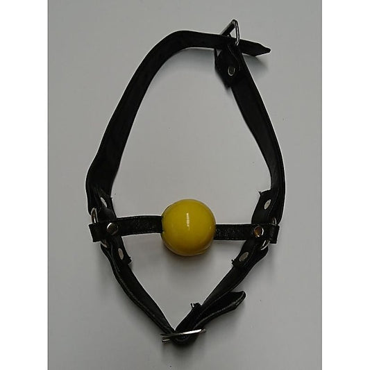 Ball Gag with Face Harness by Hell's Couture - Bondage Gags and Bits