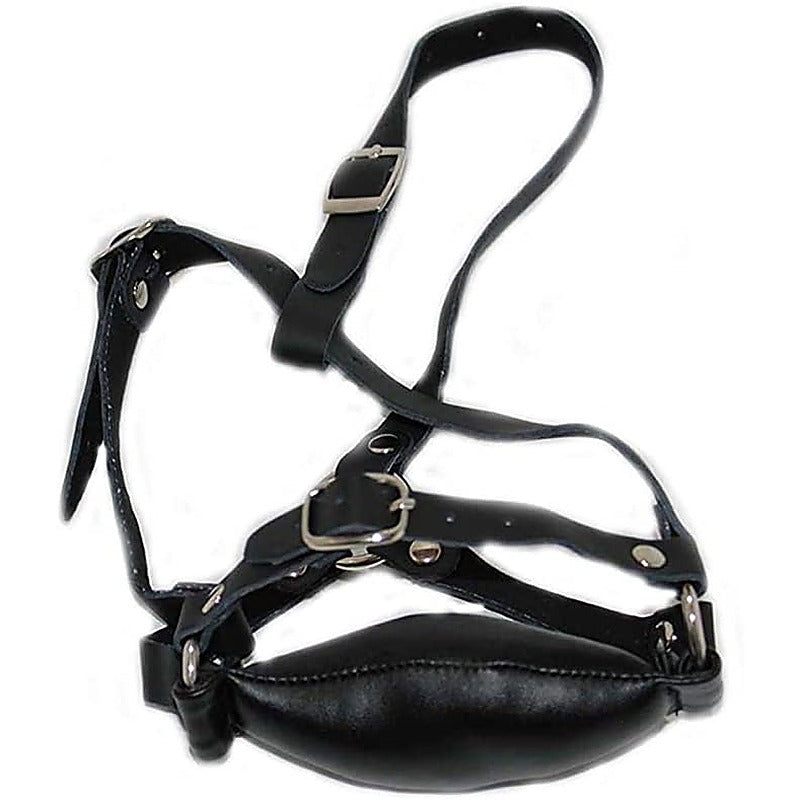 Bound for Pleasure Bit Gag Leather by Hell's Couture - Bondage Gags and Bits