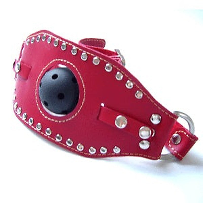 Kinky Leather Ball Gag by Hell's Couture - Bondage Gags and Bits
