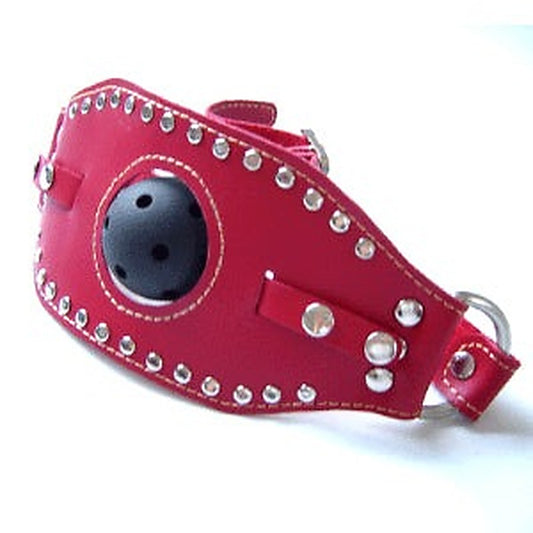 Kinky Leather Ball Gag by Hell's Couture - Bondage Gags and Bits