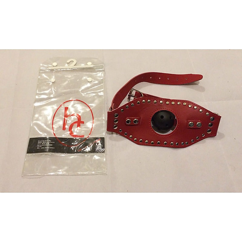 Kinky Leather Ball Gag by Hell's Couture - Bondage Gags and Bits