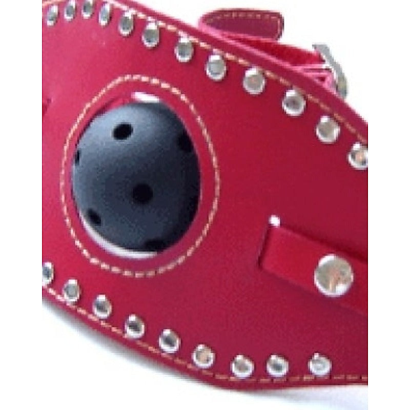 Kinky Leather Ball Gag by Hell's Couture - Bondage Gags and Bits