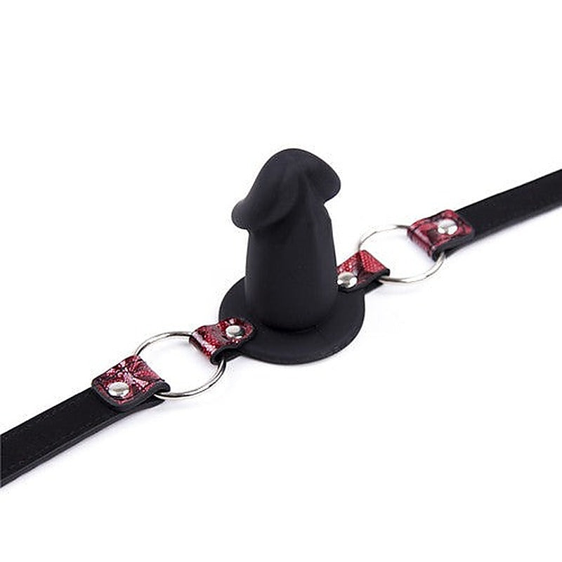 Diamond Strap Silicone Penis Gag by BDStyle - Bondage Gags and Bits