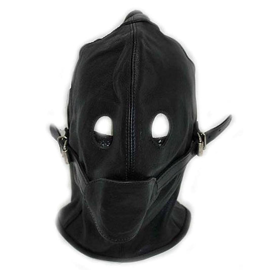 Cafe Bondage Hood with Gag by Hell's Couture - Bondage Hoods
