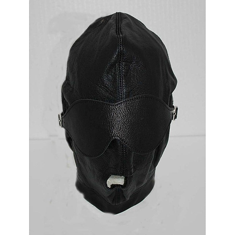 Premium Leather Bondage Hood by Hell's Couture - Bondage Hoods
