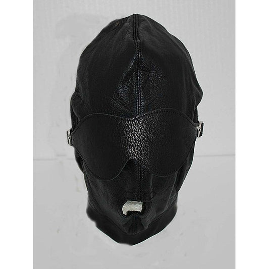 Leather Bondage Hood Detachable Mask by Hell's Couture - Bondage Hoods
