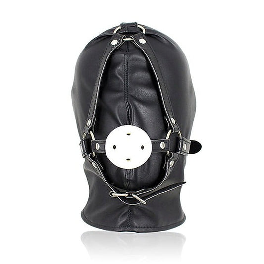 Full Head Hood With Mouth Gag by BDStyle - Bondage Gags and Bits