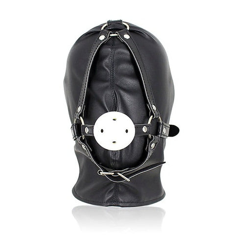 Full Head Hood With Mouth Gag by BDStyle - Bondage Gags and Bits
