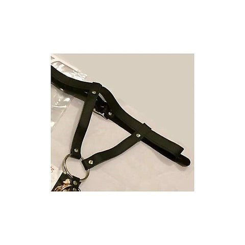 Hells Couture Sinvention Leather Harness With Gates of Hell Rings - Male Chastity