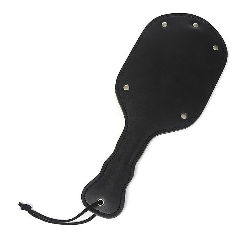 Ping Pong Wide Leather Paddle by Hell's Couture - Paddles And Slappers