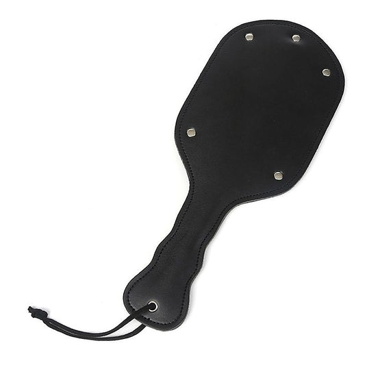 Ping Pong Wide Leather Paddle by Hell's Couture - Paddles And Slappers