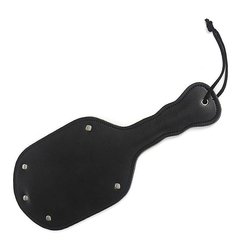 Ping Pong Wide Leather Paddle by Hell's Couture - Paddles And Slappers