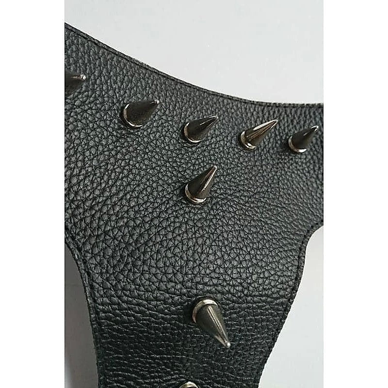 Devils Spiked Leather Collar by Hell's Couture - Cock Rings