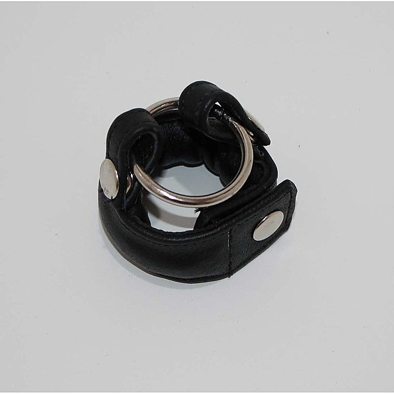 Slick Weighted Cock Ring by Hell's Couture - Ball And Cock Toys