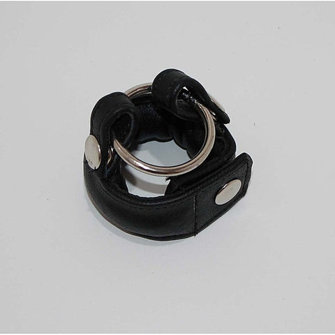 Slick Weighted Cock Ring by Hell's Couture - Ball And Cock Toys
