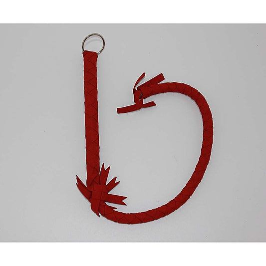 Red Soft Leather Metal O Ring by Hell's Couture - Bondage Gags and Bits