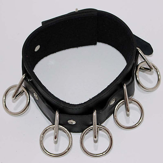 BDSM Leather Collar by Hell's Couture - Collars and Leads