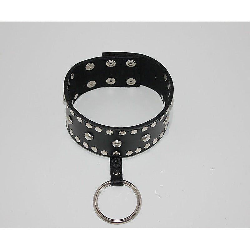 Mistress Leather Collar Studded by Hell's Couture - Collars and Leads