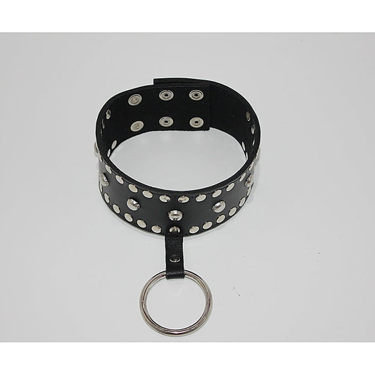 Mistress Leather Collar Studded by Hell's Couture - Collars and Leads