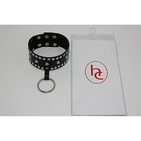 Mistress Leather Collar Studded by Hell's Couture - Collars and Leads