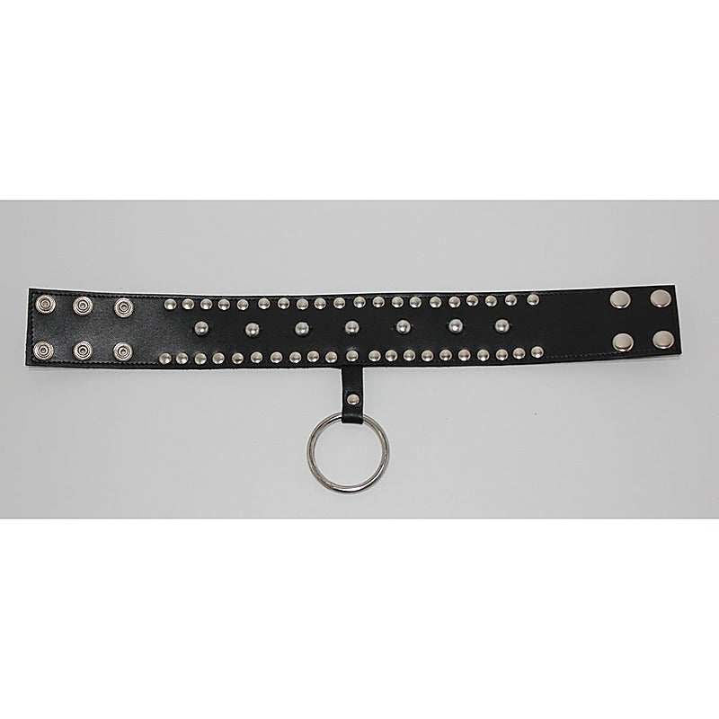 Mistress Leather Collar Studded by Hell's Couture - Collars and Leads
