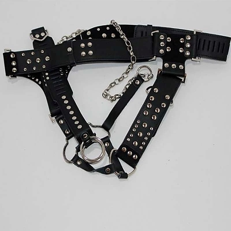 Hells Couture Keep It Kinky Male Chastity Device with Gates of Hell - Male Chastity