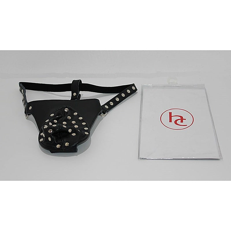 Hells Couture Studded Leather Jock Strap Tactile Metal Studs Dominance - His Fetish