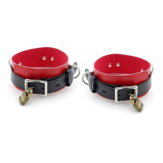 Simple Wrist Or Ankle Cuffs With Studs Leather - Cuffs and Restraints