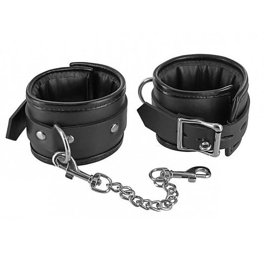 ErosLeather Ankle Cuffs by Hell's Couture - Cuffs and Restraints