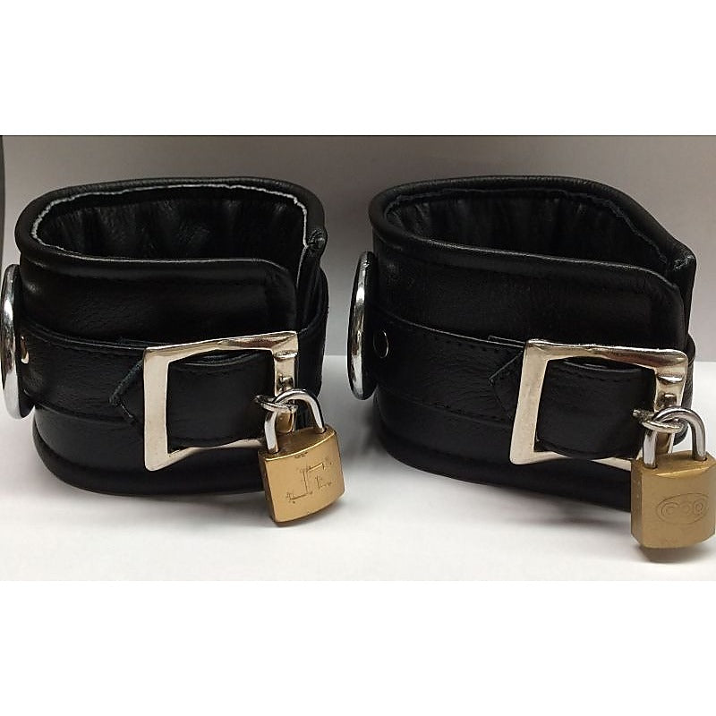 ErosLeather Wrist Cuffs by Hell's Couture - Cuffs and Restraints