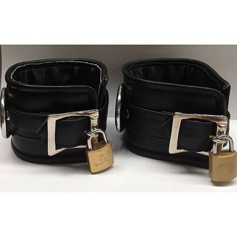 ErosLeather Wrist Cuffs by Hell's Couture - Cuffs and Restraints