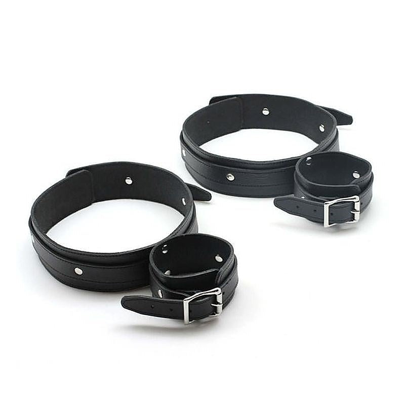 ViolentDelights Thigh and Wrist Restraints by Hell's Couture - Cuffs And Restraints
