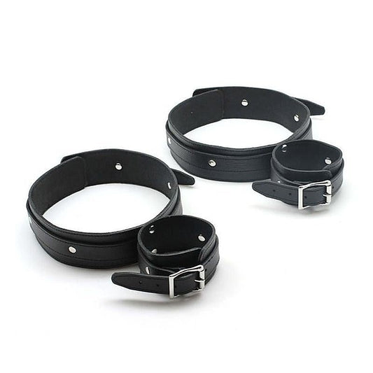 ViolentDelights Thigh and Wrist Restraints by Hell's Couture - Cuffs And Restraints