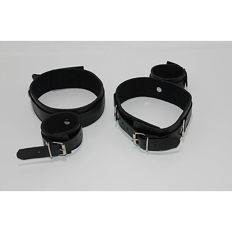ViolentDelights Thigh and Wrist Restraints by Hell's Couture - Cuffs And Restraints