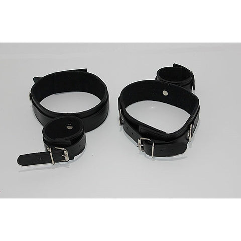 ViolentDelights Thigh and Wrist Restraints by Hell's Couture - Cuffs And Restraints