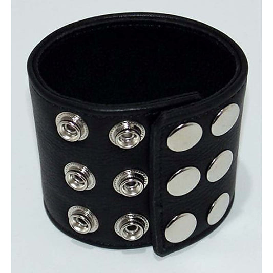 Restrained & Elegant Leather Wrist Band by Hell's Couture - Cuffs And Restraints