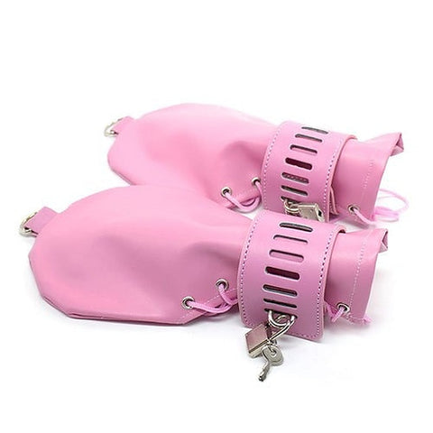 Spartacus Faux Leather BDSM Mittens by Hell's Couture - Cuffs and Restraints