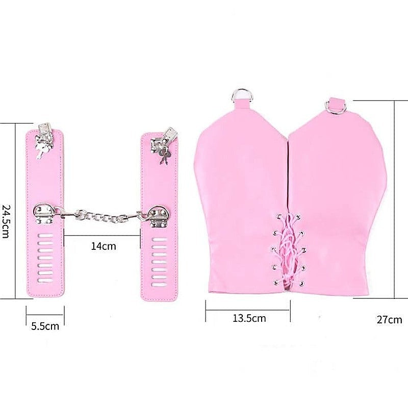 Spartacus Faux Leather BDSM Mittens by Hell's Couture - Cuffs and Restraints
