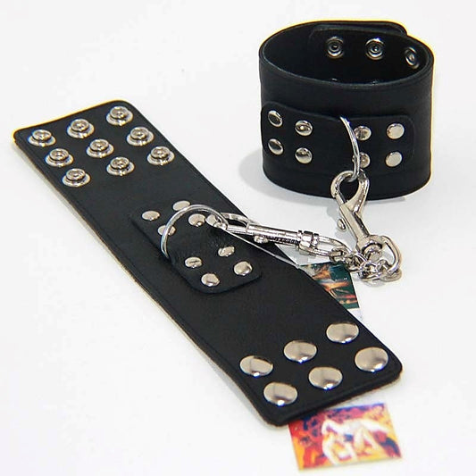 Black Stunner Wrist Ankle Restraints by Hell's Couture - Cuffs and Restraints