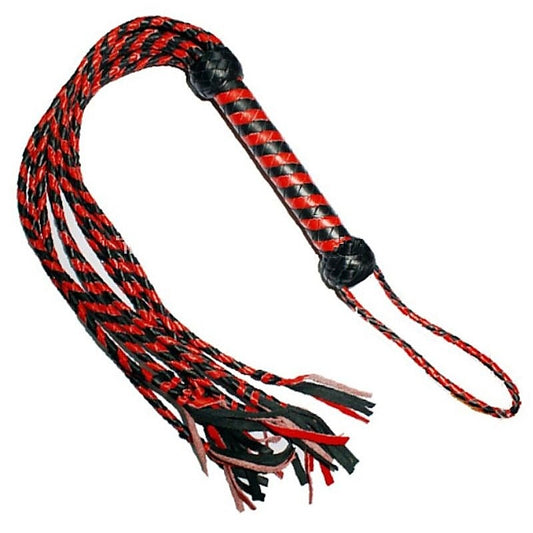 Kinky Leather Flogger With Nine Tails by Hell's Couture - Whips And Crops