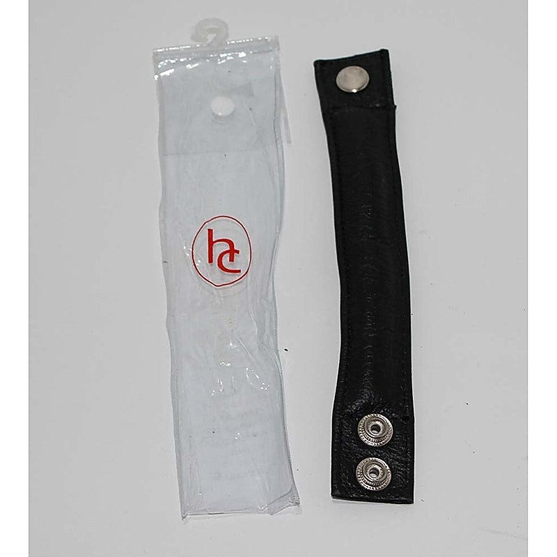 Single Weighted Leather Cock Ring by Hell's Couture - Ball And Cock Toys